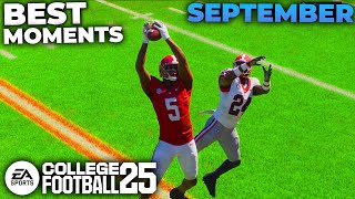 BEST COLLEGE FOOTBALL 25 MOMENTS OF SEPTEMBER [upl. by Torto]