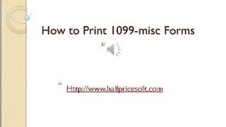 How to Print 1099 MISC Forms [upl. by Annawek665]