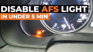 How to Disable Lexus AFS Warning Light Remove Warning in UNDER 5 MINUTES [upl. by Clemen761]