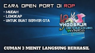 CARA OPEN PORT DI RDP  GTA SAMP INDOESIA [upl. by Pinebrook]