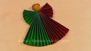 Engel basteln mit Papier  Weihnachtsengel als Weihnachtsdeko  Weihnachtsbasteleien [upl. by Norvall]