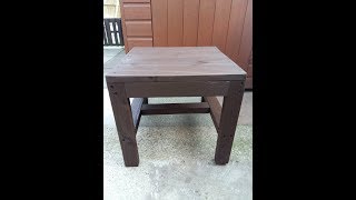 make a small garden tableseat [upl. by Naves]