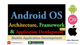 Mobile Application Development 5 Android OS Architecture Framework amp App Development Part 2 [upl. by Darcee237]