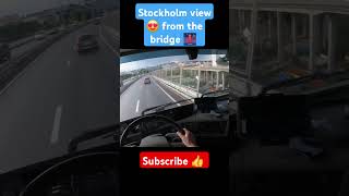 Stockholm 🇸🇪 View 😍 From The Bridge 🌉 Stockholm bridge ets2 pov sweden shorts views trucker [upl. by Baily]