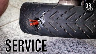 Reparatie pana cauciuc TUBELESS pe trotineta electrica  SERVICE [upl. by Ahsenauq]