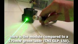 200mW Green Laser Module from DX Review  DIY Lab Laser Project [upl. by Annaeel]