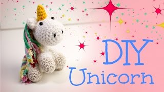 Einhorn · Häkelanleitung Do it Yourself  Amigurumi by justMiko [upl. by Arlinda]