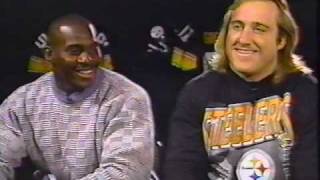 PITTSBURGH STEELERS LB LEGENDS GREG LLOYD AND KEVIN GREENE [upl. by Decima]