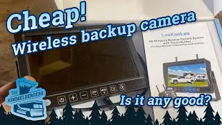 Amazon RV Wireless backup camera review and install on 24v for bus conversion [upl. by Wolfort196]