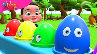 Surprise Eggs Kids Song  BluLoo Nursery Rhymes amp Kids Songs [upl. by Verna]