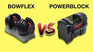 Bowflex vs Powerblock Adjustable Dumbbells Review WHICH ONE IS BEST [upl. by Ursola]