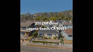 220 Cliff Drive Laguna Beach CA 92651  Other For Sale [upl. by Dinerman]