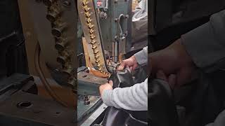 Installing Brass Grommets On your Cover contractsewing grommet grommetmachine sewingequipment [upl. by Chan]