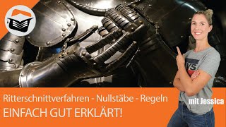 Ritterschnittverfahren  Nullstäbe  Regeln  bestimmen Definition Einfach gut erklärt mit Jessica [upl. by Nhguavaj]