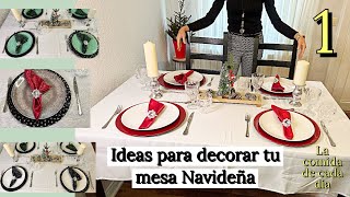 Ideas para decorar mesas navideñas 1Ideas to decorate your Christmas tables 1 christmas 2024 [upl. by Ardnoyek]