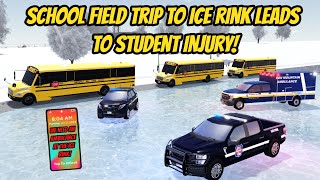 Greenville Wisc Roblox l School Bus Field Trip Ice Rink EVACUATION Roleplay [upl. by Busch853]