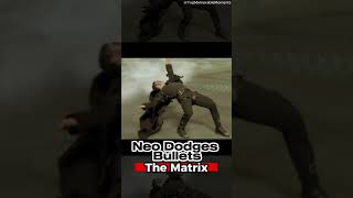 Neo is the One The Matrixs Iconic Rooftop Scene 🕶️ Matrix keanureeves Epic dodge moments [upl. by Miner275]