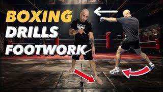 Boxing Training Drills Footwork Boxing CorrectBoxing Training for Beginners [upl. by Ahsinotna]