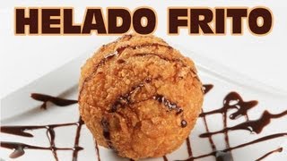 Receta muy fácil para hacer HELADO FRITO en casa en pocos minutos  Recetas de postres [upl. by Mezoff]