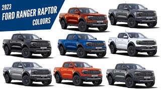 AllNew 2023 Ford Ranger Raptor  All Color Options  Images  AUTOBICS [upl. by Jobe]