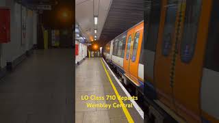 London Overground Class 710 departs Wembley Central londonoverground [upl. by Elephus895]