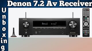 Denon AVRX1700H Av Receiver 8k Ultra Hd 145 W ChannelUnboxing In Telugu [upl. by Ahseka]