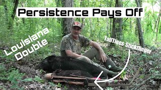 Louisiana Hog HuntingPersistence With A Trad Bow [upl. by Nayarb]