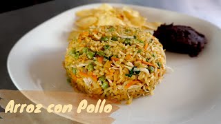 EXQUISITO ARROZ CON POLLO RECETAS COSTARRICENSES  FACIL Y RAPIDO [upl. by Wat]