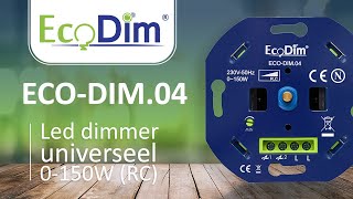 ECODIM04 Led dimmer universeel 0150W RC [upl. by Eiramanitsirhc565]