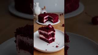 Red Velvet Cake Ingredient in the Description asmr redvelvetcakerecipe baking cakelover [upl. by Irmo]