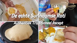 De echte Surinaamse Roti  Authentiek Traditioneel Recept Surinaamse Roti food roti [upl. by Brote]