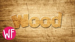 Photoshop Tutorial  Wood Text Effect Photoshop [upl. by Berkin783]