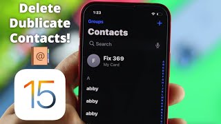 How to Delete Duplicate Contacts on iPhone At Once [upl. by Alexa399]