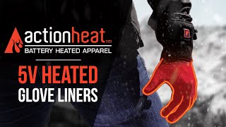 ActionHeat Battery Heated Glove Liners  TheWarmingStore [upl. by Che420]