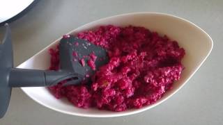 Rote Bete Salat mit Monsieur Cuisine plus ähnlich Thermomix [upl. by Neruat]