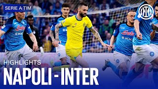 NAPOLI 31 INTER  HIGHLIGHTS  SERIE A 2223 ⚫🔵🇬🇧 [upl. by Brittney]