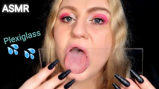 ASMR  PLEXIGLASS LICKING 👅💦  MOUTH SOUNDS NO TALKING [upl. by Resarf535]