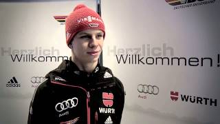 Skispringen Interview mit Andreas Wellinger 21122012 [upl. by Sueahccaz]