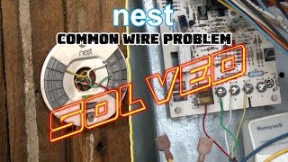 Nest Thermostat No Common Wire PROBLEM SOLVED How To Install Nest Missing Common quotCquot Wire [upl. by Latisha]