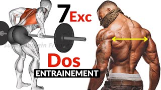 7 Exercices Pour Un Dos Large Et Puissant Entrainement Musculation [upl. by Groos]