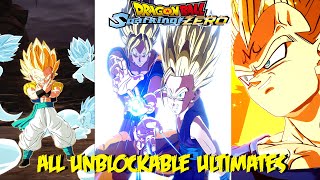 All Unblockable Ultimate Attacks  Dragon Ball Sparking Zero [upl. by Hartnett]