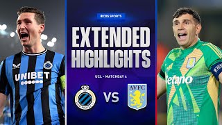 Club Brugge vs Aston Villa Extended Highlights  UCL League Phase MD 4  CBS Sports Golazo [upl. by Pirzada]