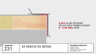 EZ Fascia EX Detail  TPO Commercial Roofing  GAF Drawing 231 [upl. by Zacharie]