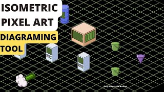 Isometric Pixel Art Network and Data Flow Diagramming Tool [upl. by Drwde]