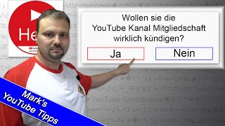 YouTube Kanal Mitgliedschaft kündigen  YouTube Premium kündigen  so gehts [upl. by Leod693]