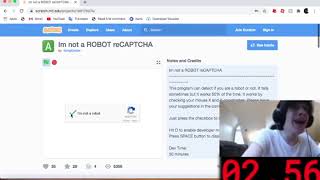 ReCAPTCHA Im Not A Robot Scratch Speedrun WR [upl. by Gilli]