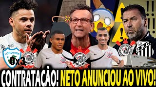 NETO CRAVA quot2 CONTRATAÇÕESquot do TIMÃO ANÚNCIO FOI FEITO SANTOS QUER ARENA na FINAL SHOW de ROMERO [upl. by Enerual41]