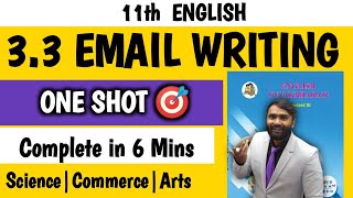 SECTION 3 33 EMAIL WRITING 11th STD ENGLISH WRITING SKILLPRADEEP GIRI SIR [upl. by Leibarg]