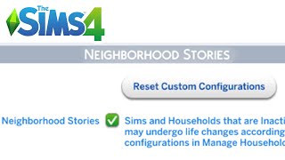 How To EnableDisable Neighborhood Stories  The Sims 4 [upl. by Asiluy]