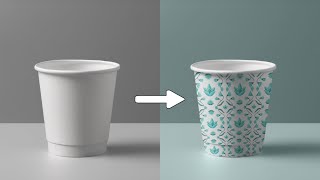 how to create paper cup mockup  photopea tutorial [upl. by Sallee]